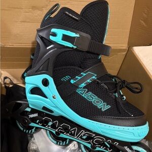 Kids Roller Shoes - Black and Blue